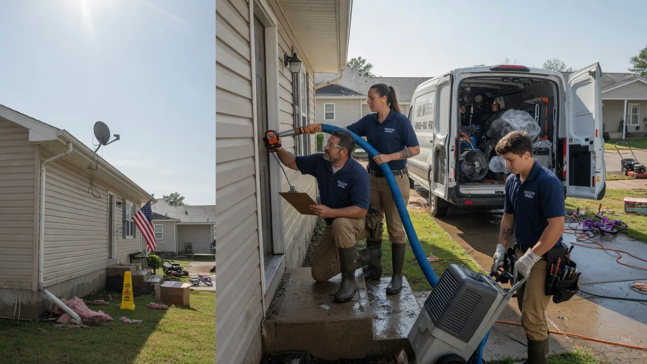 Ceiling Water Damage Restoration in Freeport, KS near me